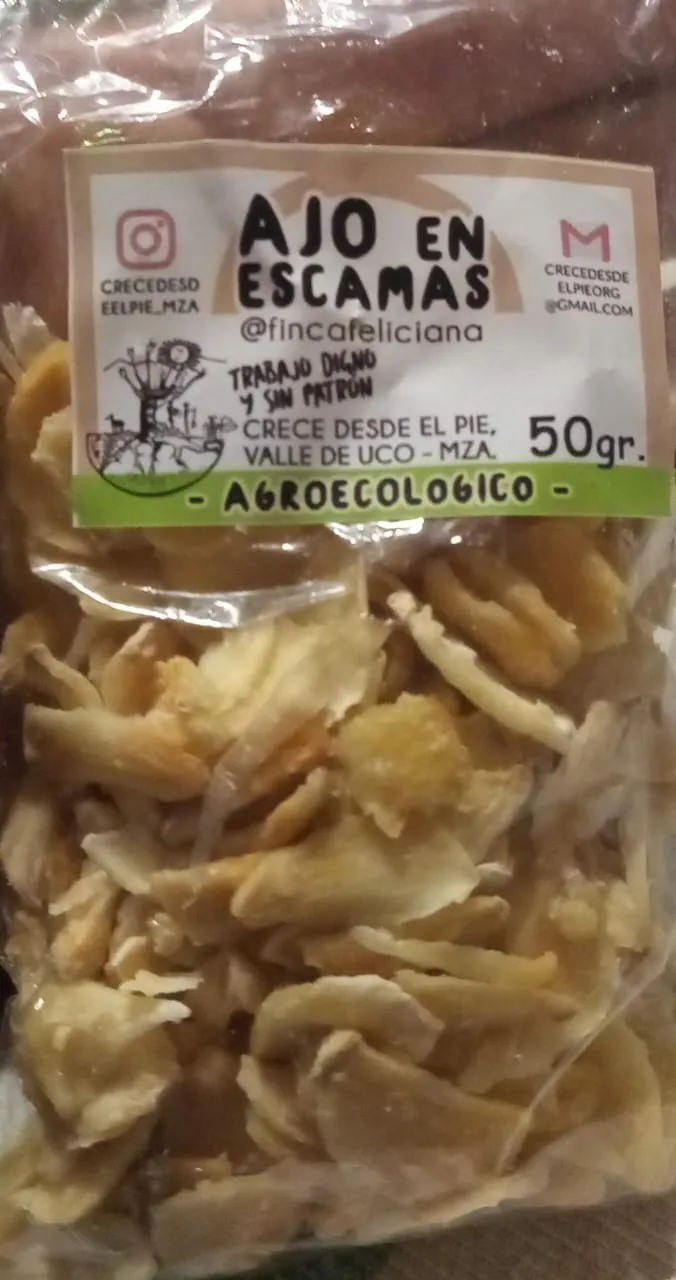 Ajo en escamas