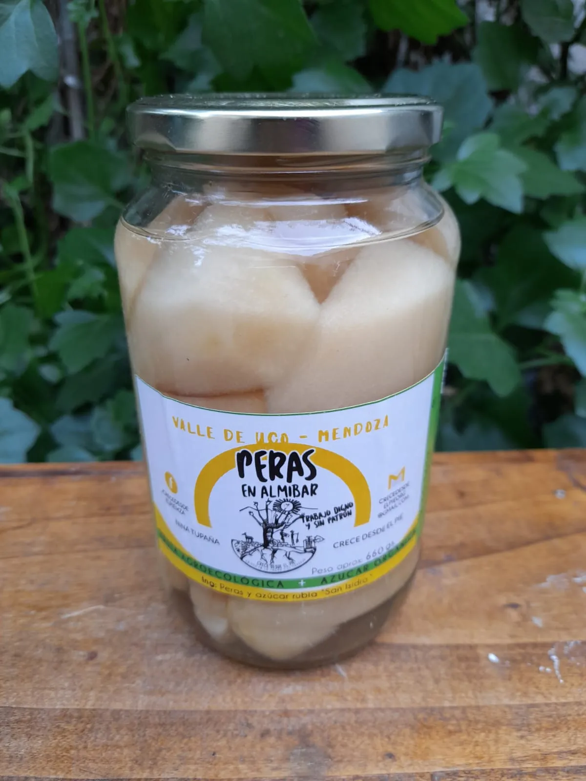 Peras agroecologicas en almíbar 660cc